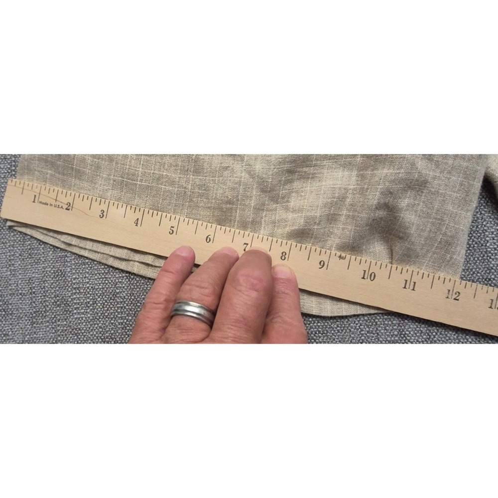 Harold Powell mens tan khaki 100% linen dress shorts sz. 33 preppy pleated front - Picture 2 of 12